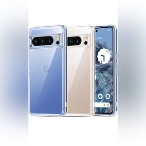 Oterkin for Pixel 8 Pro Case Clear,[20X Anti-Yellowing] Google Pixel 8 Pro Case